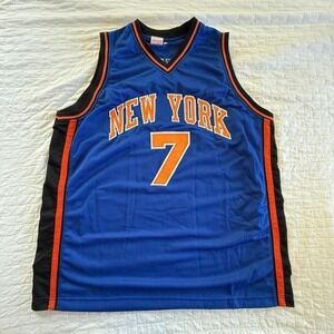 Carmelo Anthony Signed Jersey Knicks #7 Global Authentics COA Basketball